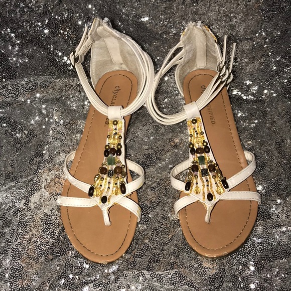 Cityclassified Shoes Beaded Wedge Sandals Poshmark